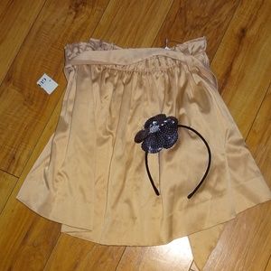 GUESS Marciano gold satin girl NWT Skirt 8